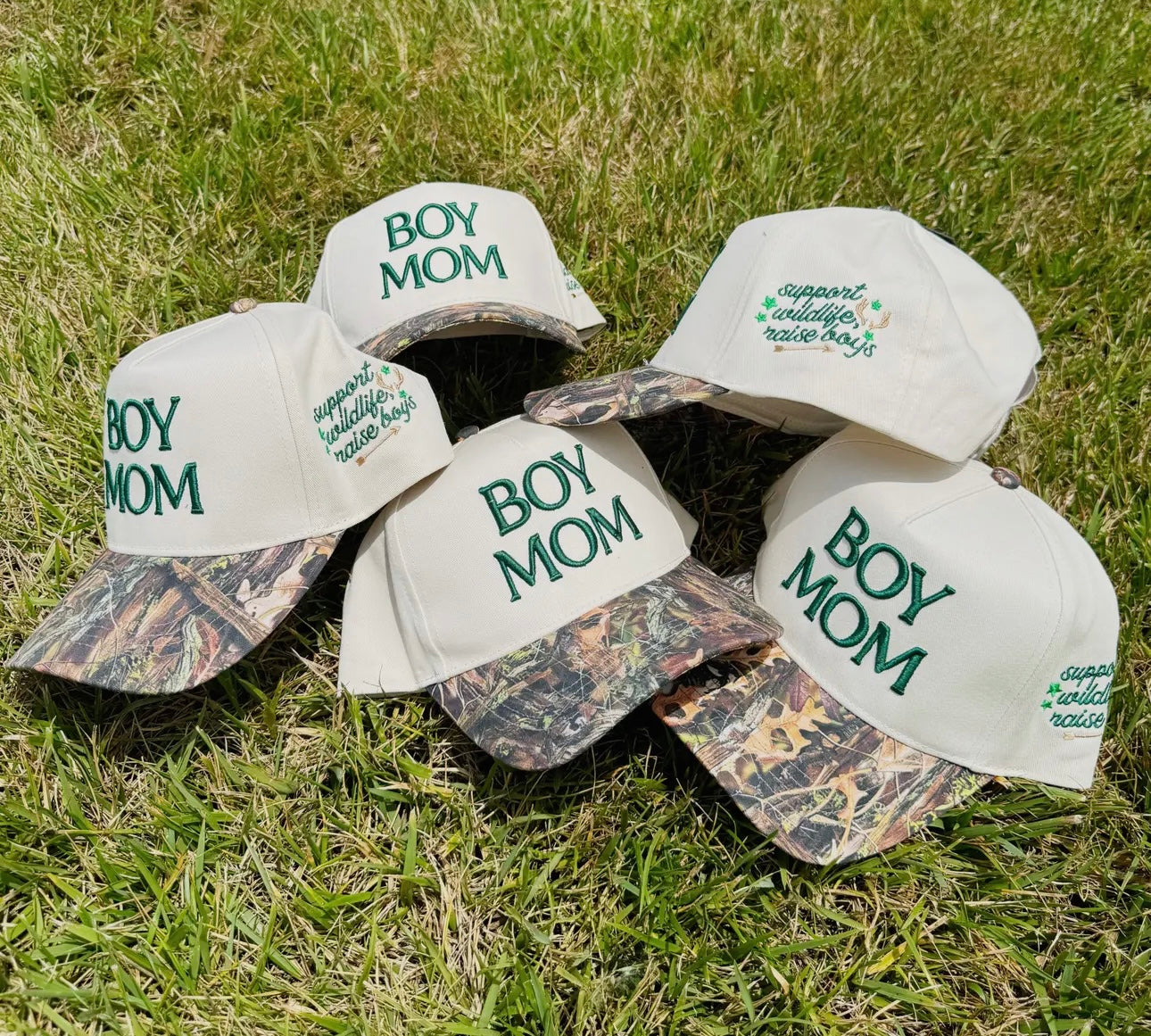 Boy Mom Embroidered Trucker