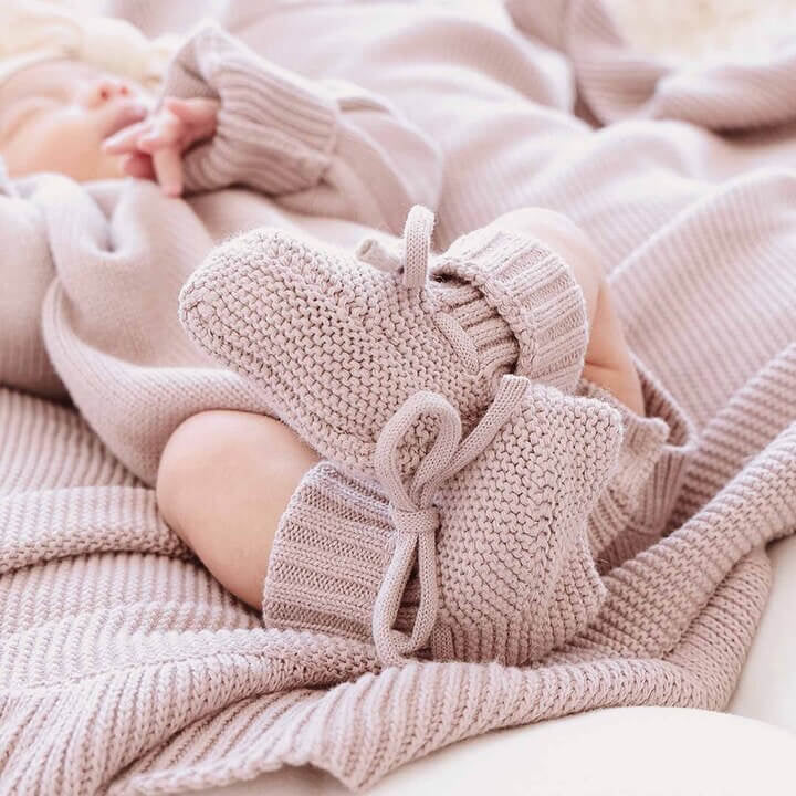 Caden Lane Iris Knit Baby Boots