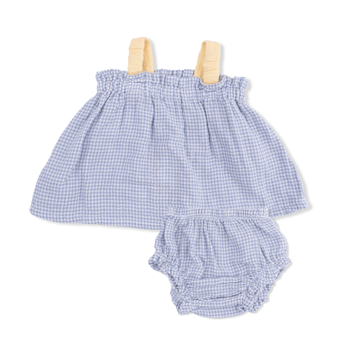 Angel Dear Micro Gingham with Bows Bloomer Set