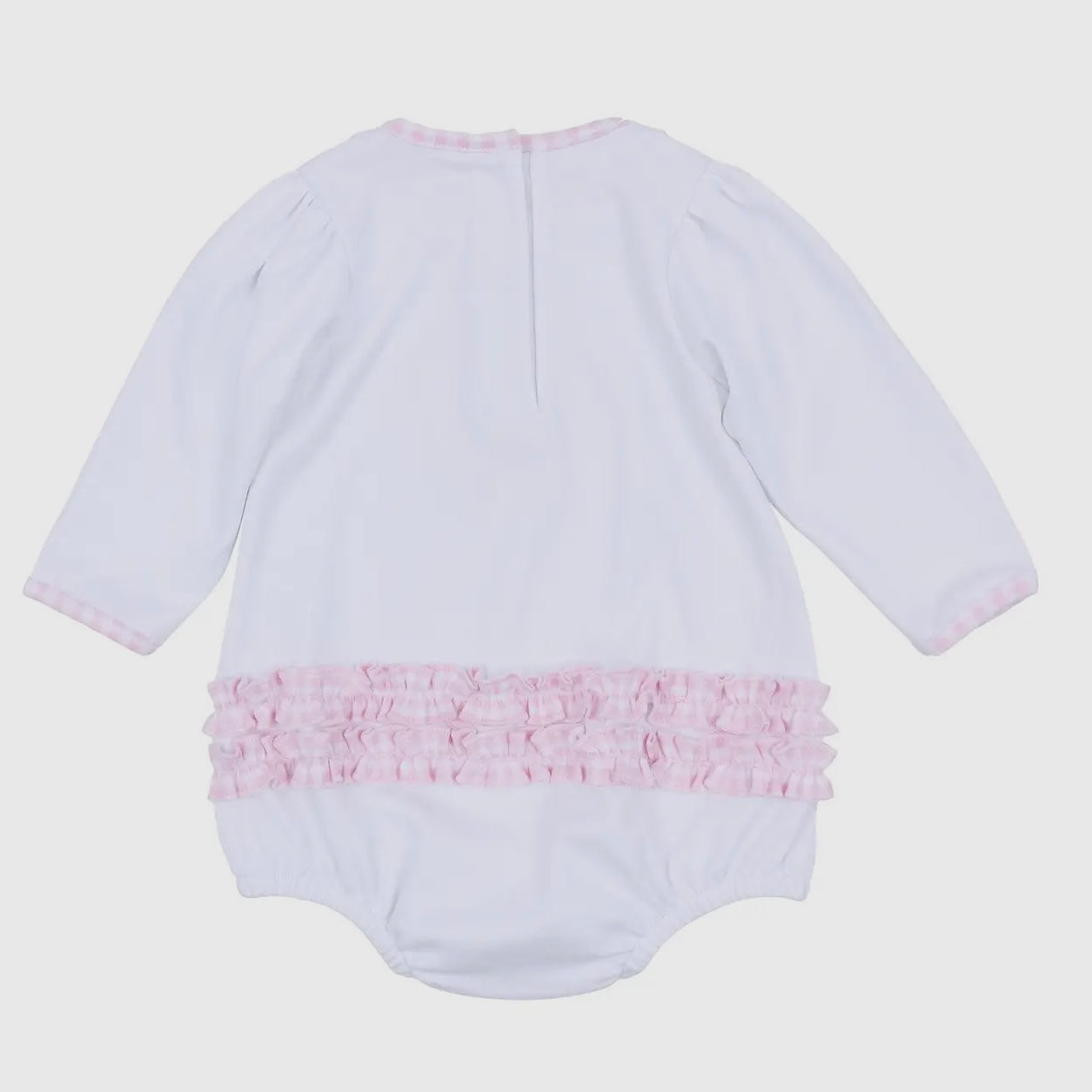 Magnolia Baby Pilgrim Pals Appliqué Ruffle Bubble