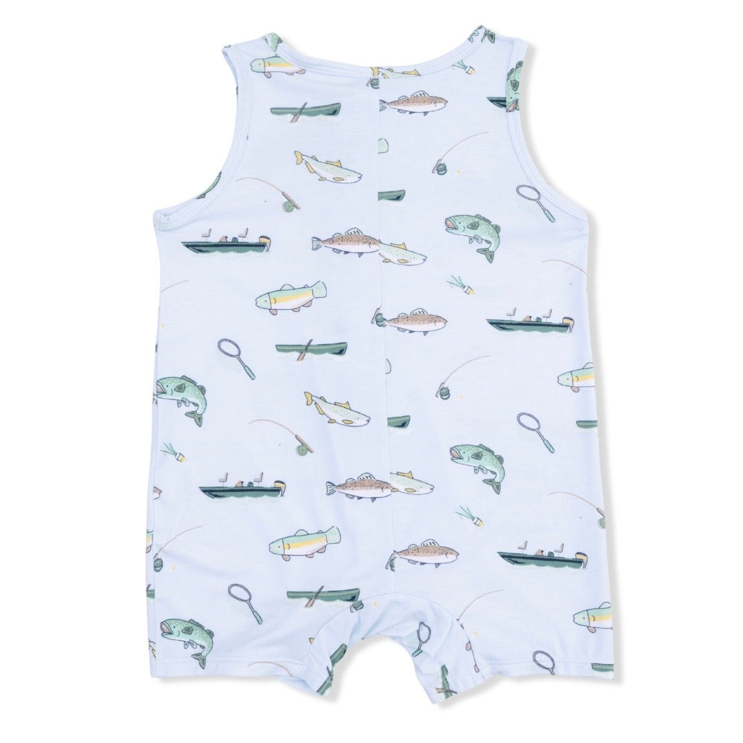 Angel Dear Fishing Shortie Romper