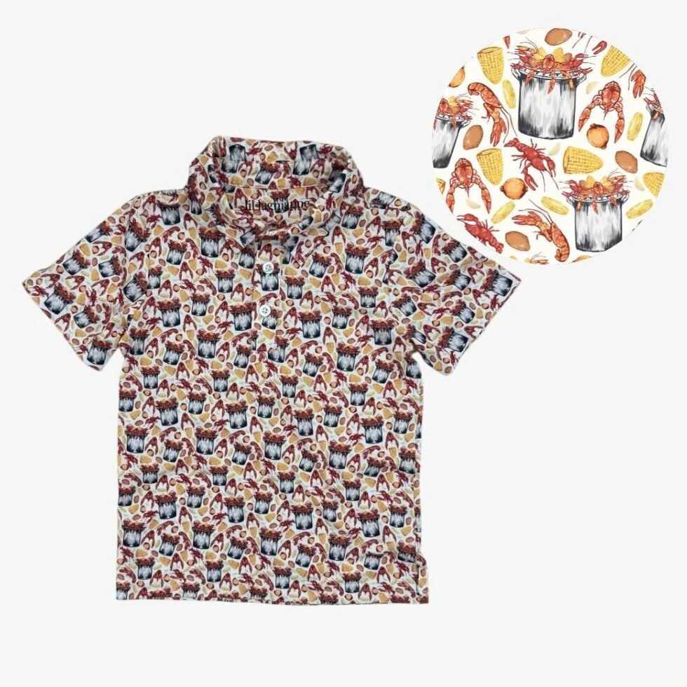 Velvet Fawn Crawfish Boil Polo