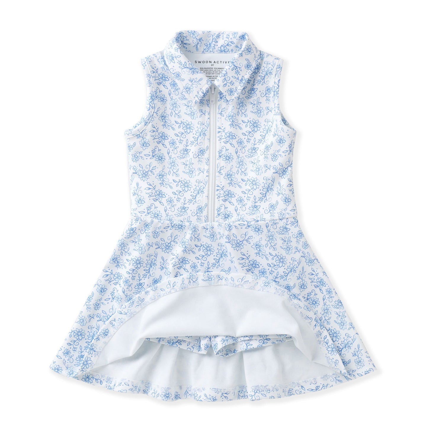 Swoon Baby Chintz Blue Floral Club Dress