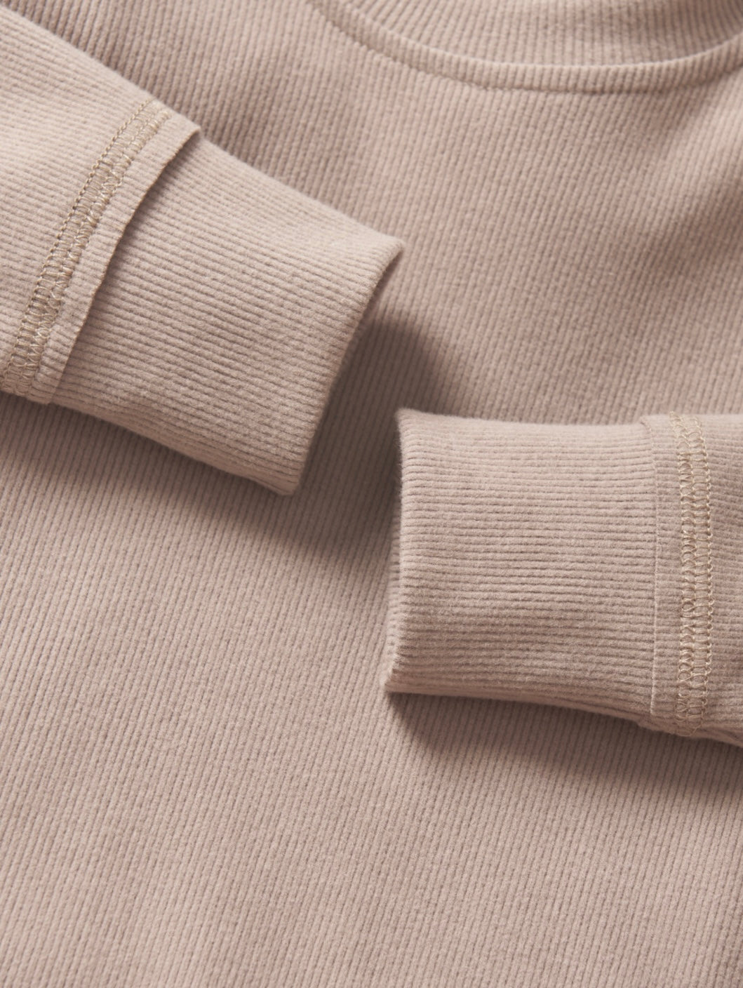 Little Bipsy Mushroom Ribbed Top