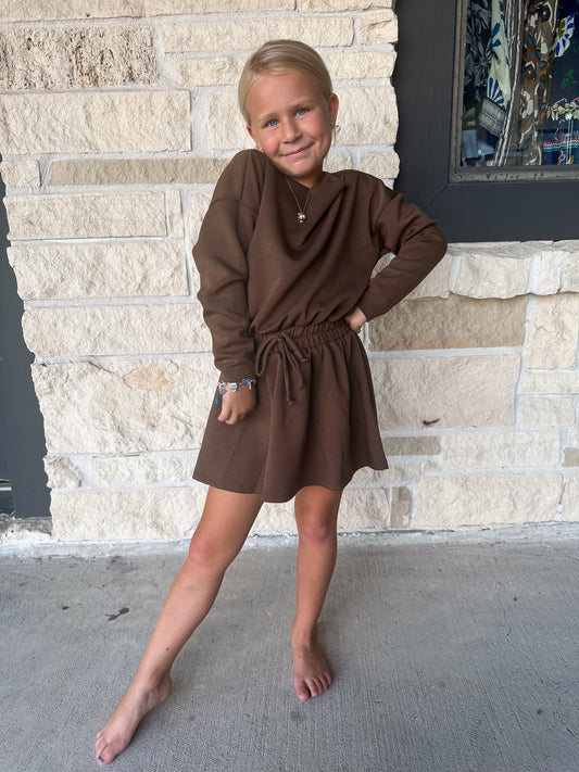 Good Girl Chocolate Knit Dress