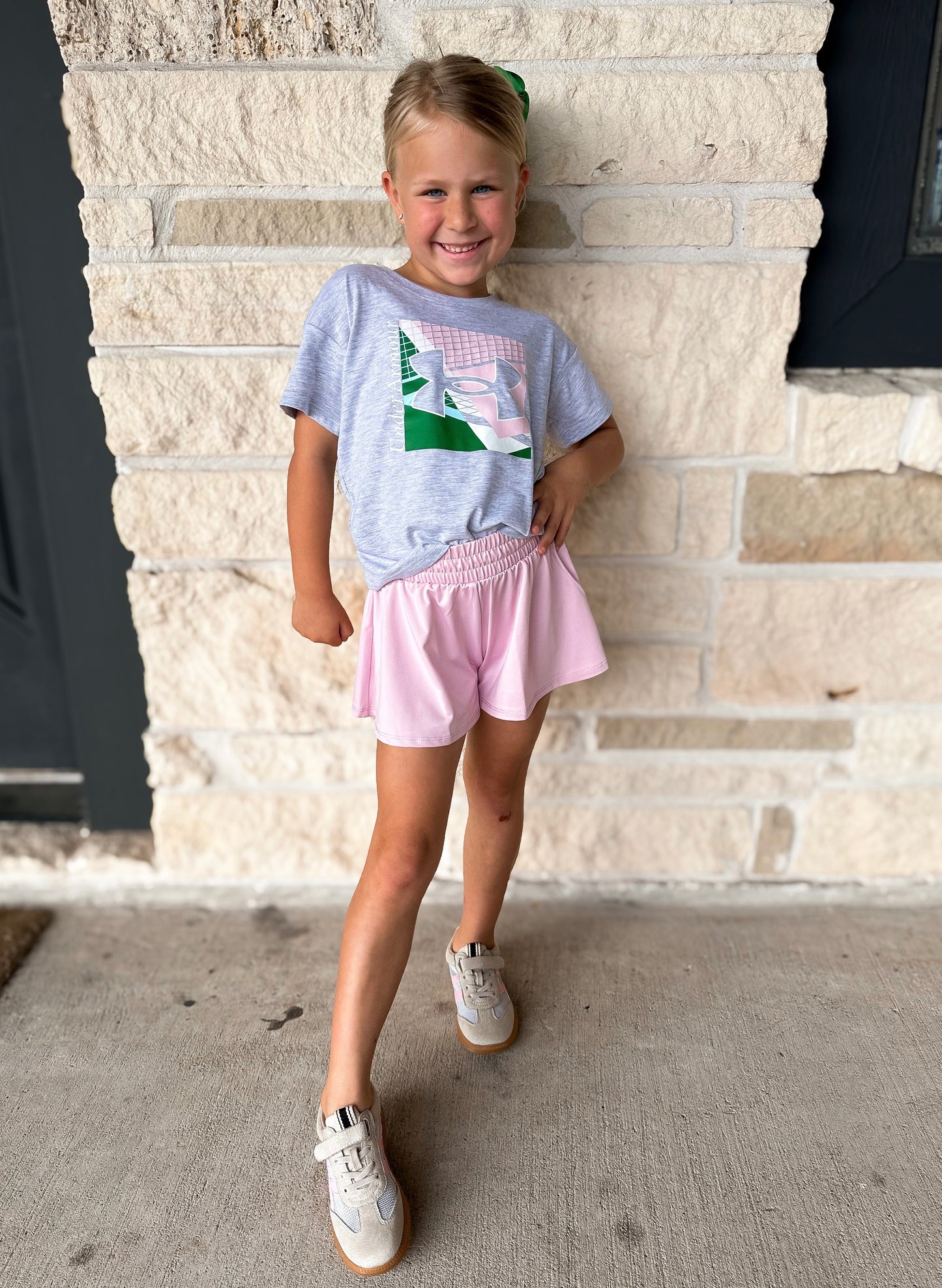 UA Sonic Mod Gray Tennis Skirt Set