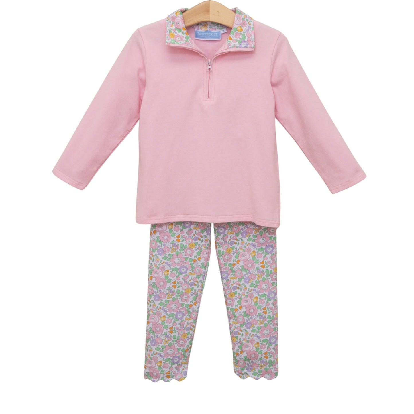 Trotter Street Autumn Blossom 1/4 Zip Pullover Set