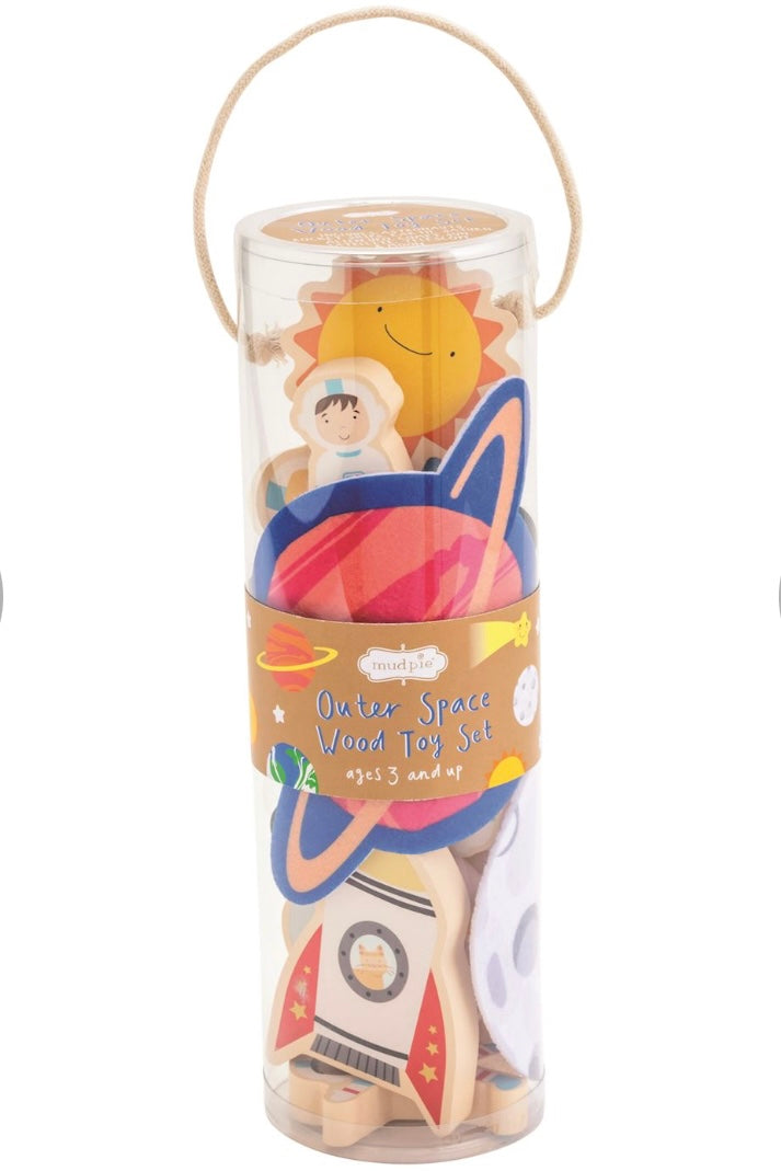 Mud Pie Space Wood Toy Set