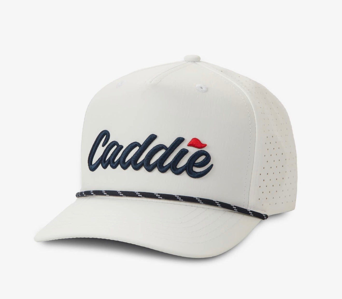 Fieldstone Youth White/Navy Performance Rope Hat