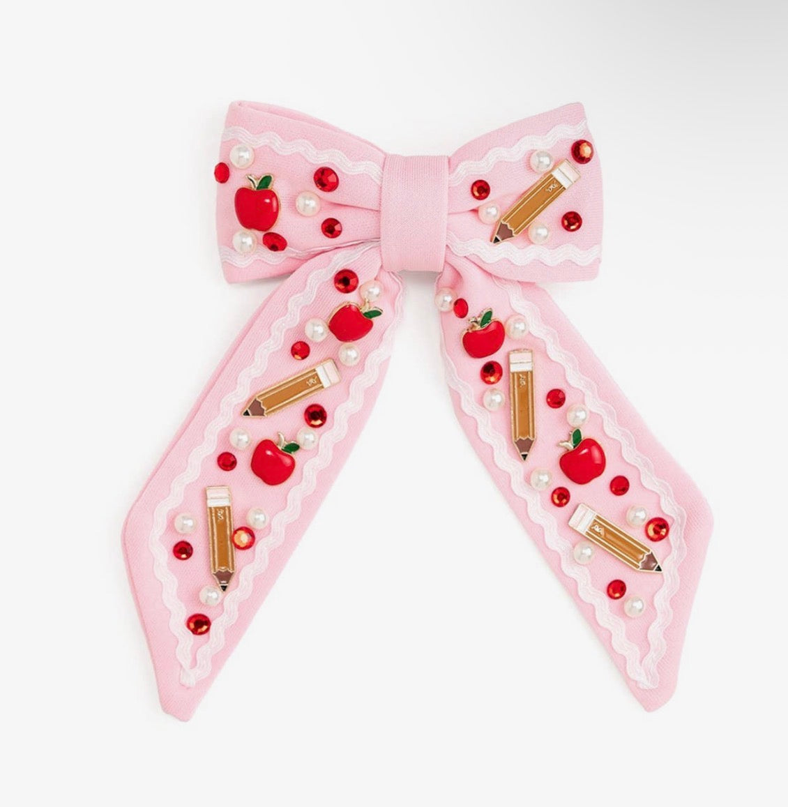 Sweet Wink Apple Gemstone Bow
