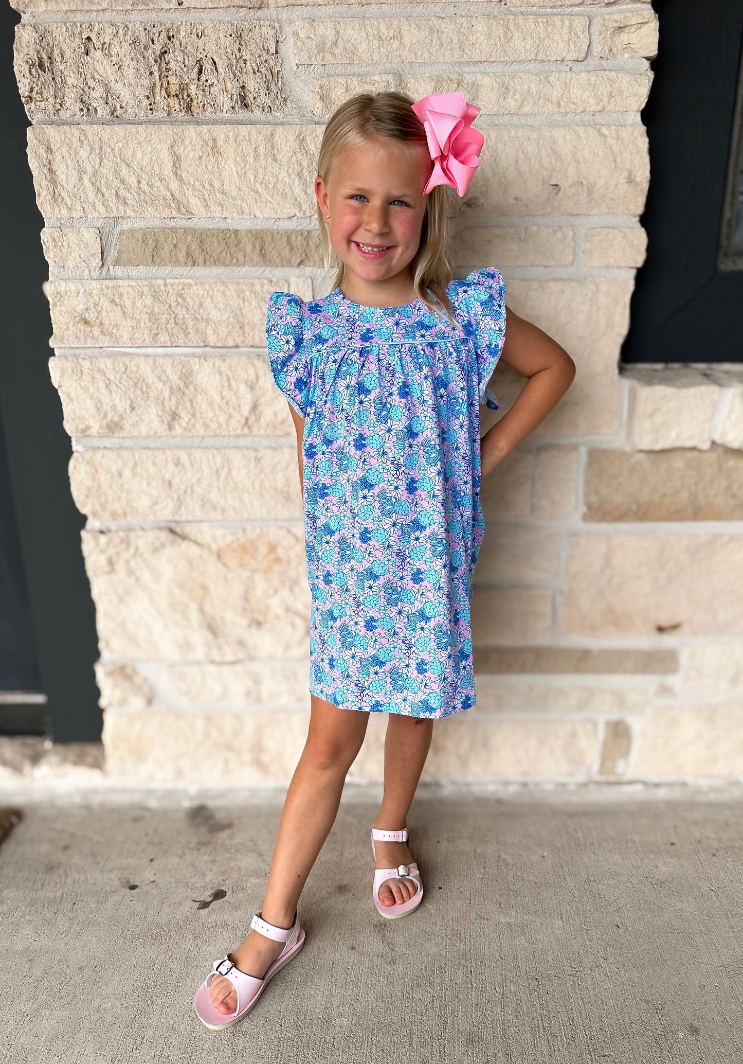 The Oaks Turtley Cute Flutter Sleeve Dress