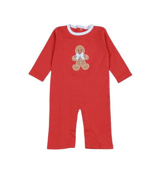 Baby Loren Gingerbread Man Boy Romper