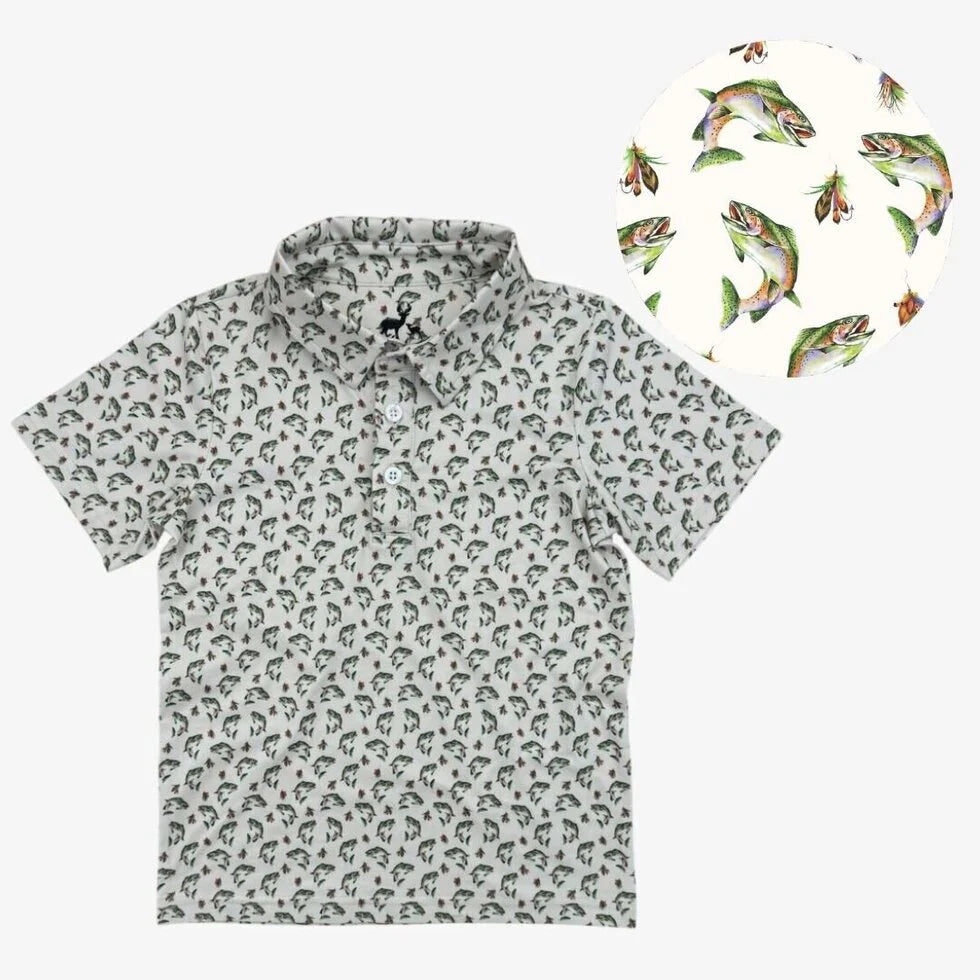 Velvet Fawn Trout Traditions Polo