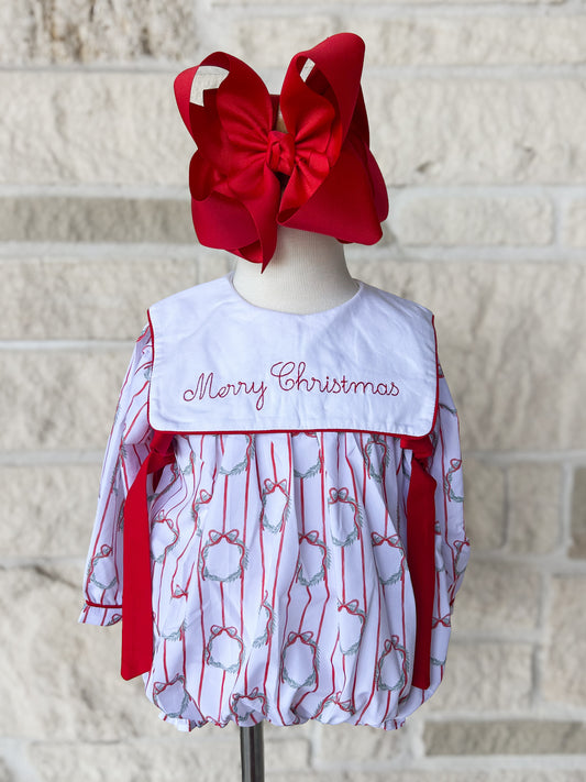 Hamner Hill Merry Christmas Wreath Bubble