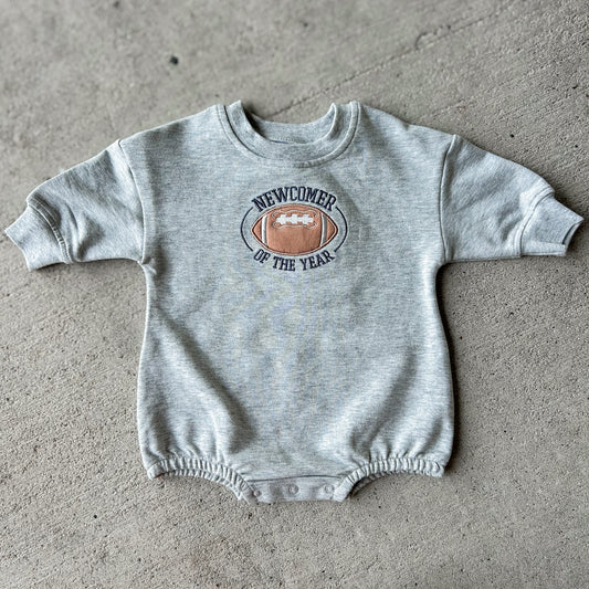 Angel Dear Grey Football Newcomer Sweatshirt Bubble