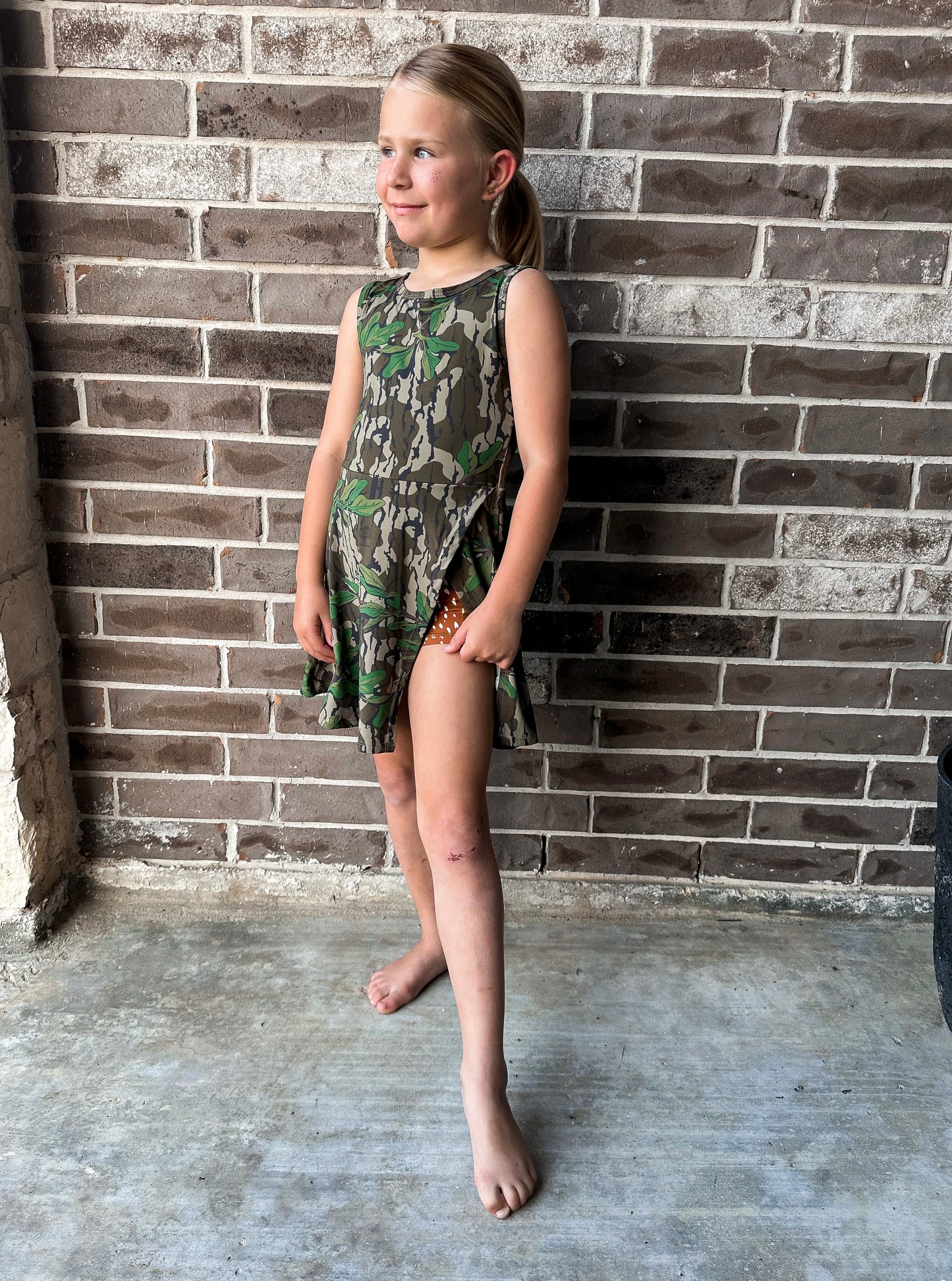 Velvet Fawn Mossy Oak + Fawn Performance Dress