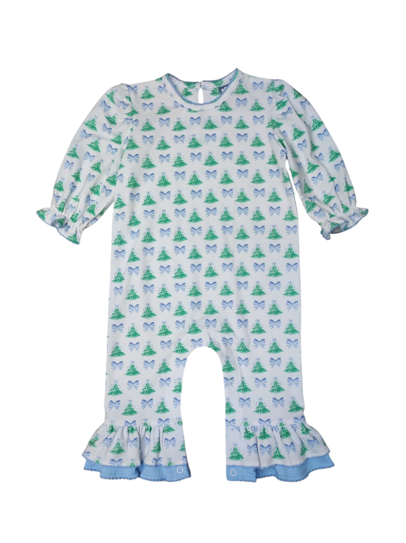 Three Sisters Christmas Tree & Bows Romper