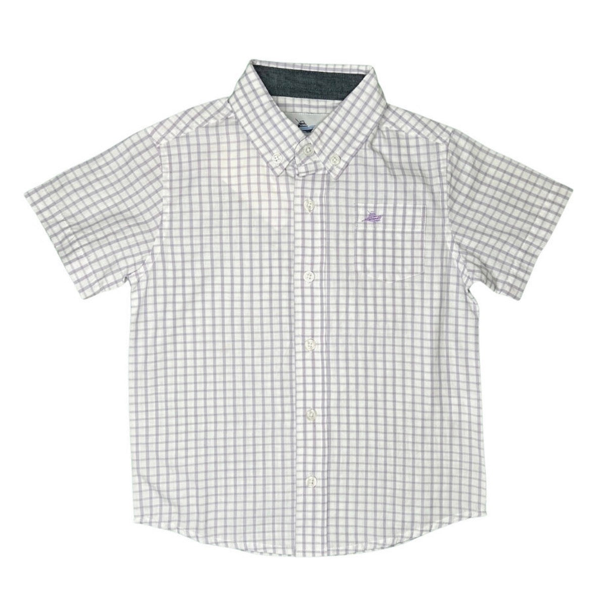 Southbound Purple Gingham Button Down