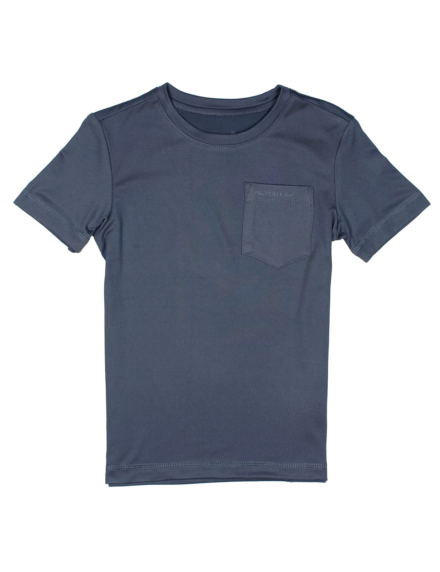 Properly Tied Dusk Blue Ravine Pocket Tee