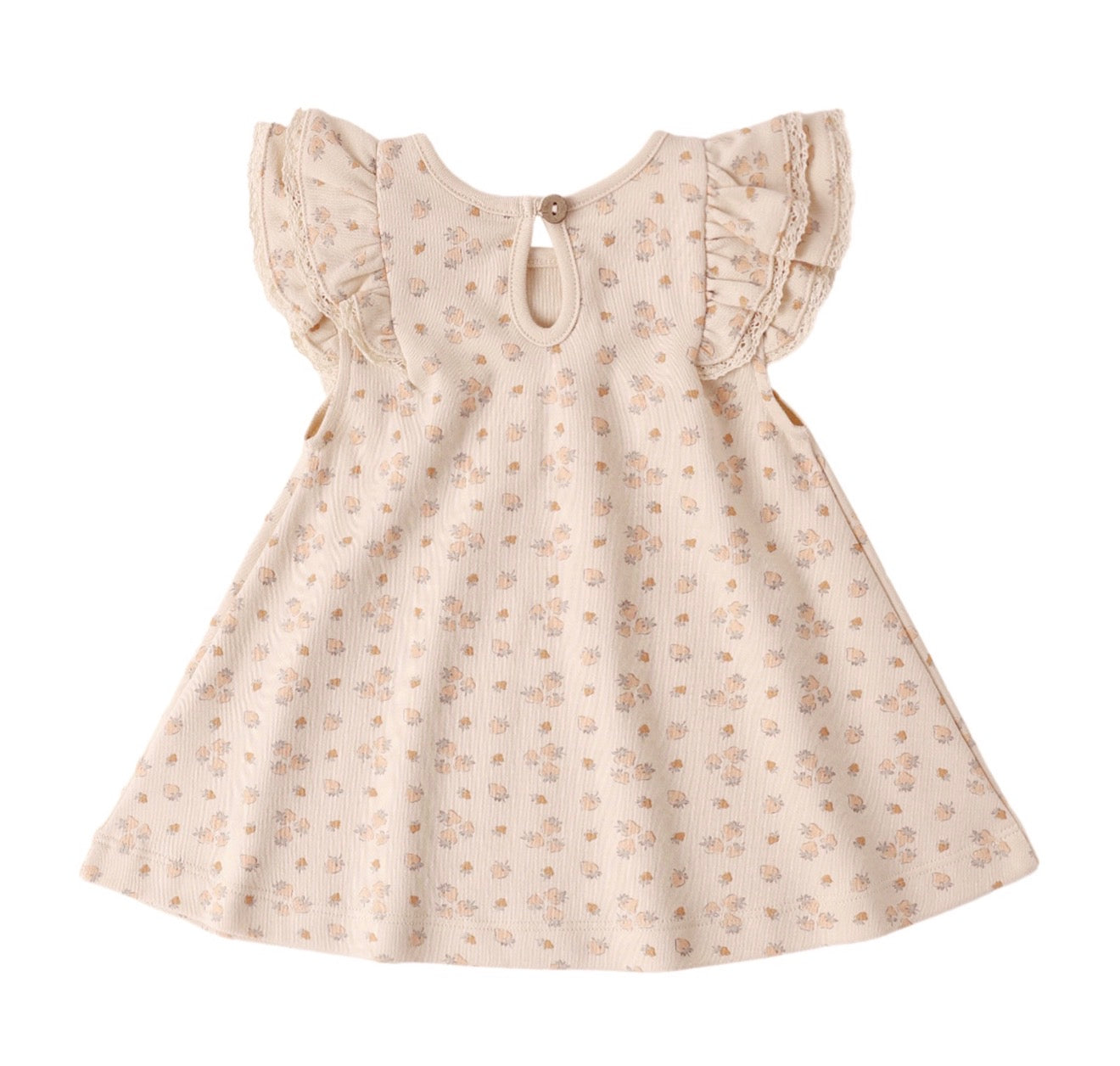 Quincy Mae Flutter Strawberries Dress