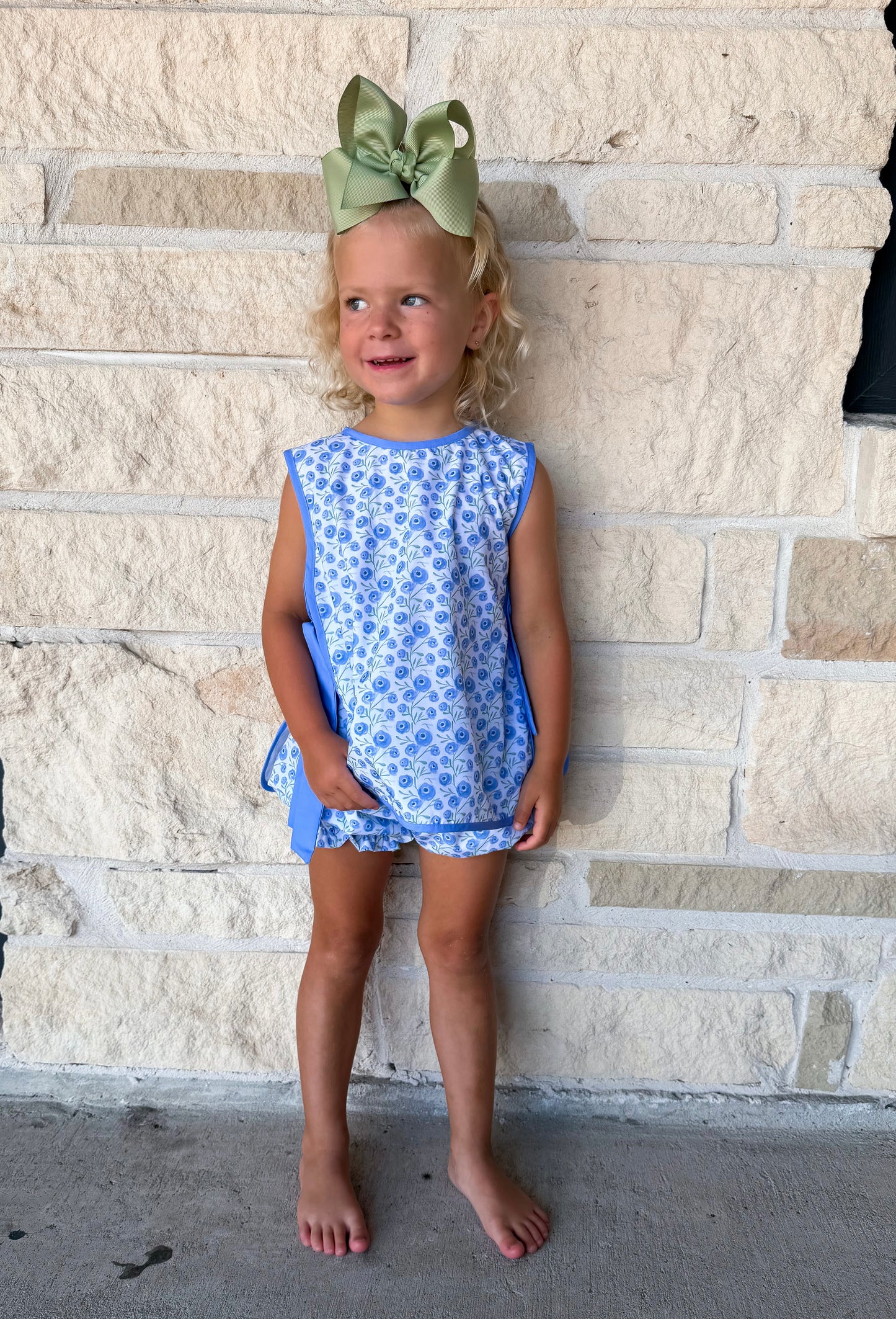 Hamner Hill Purple Poppy side Tie Bloomer Set