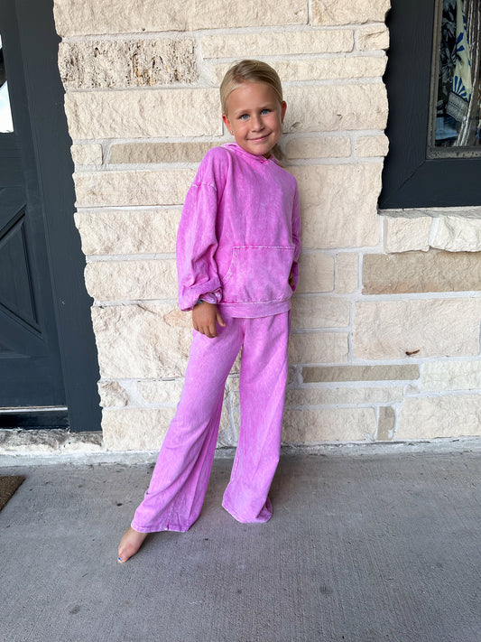 Good Girl Pink Mineral Wash Sweatpants