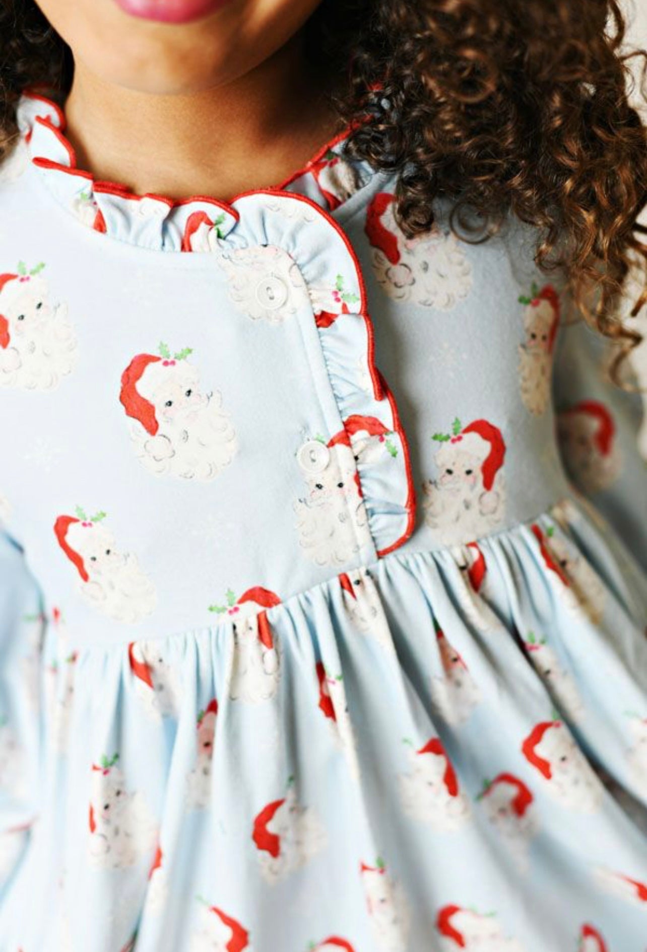 Swoon Baby Blue Vintage Santa Gown