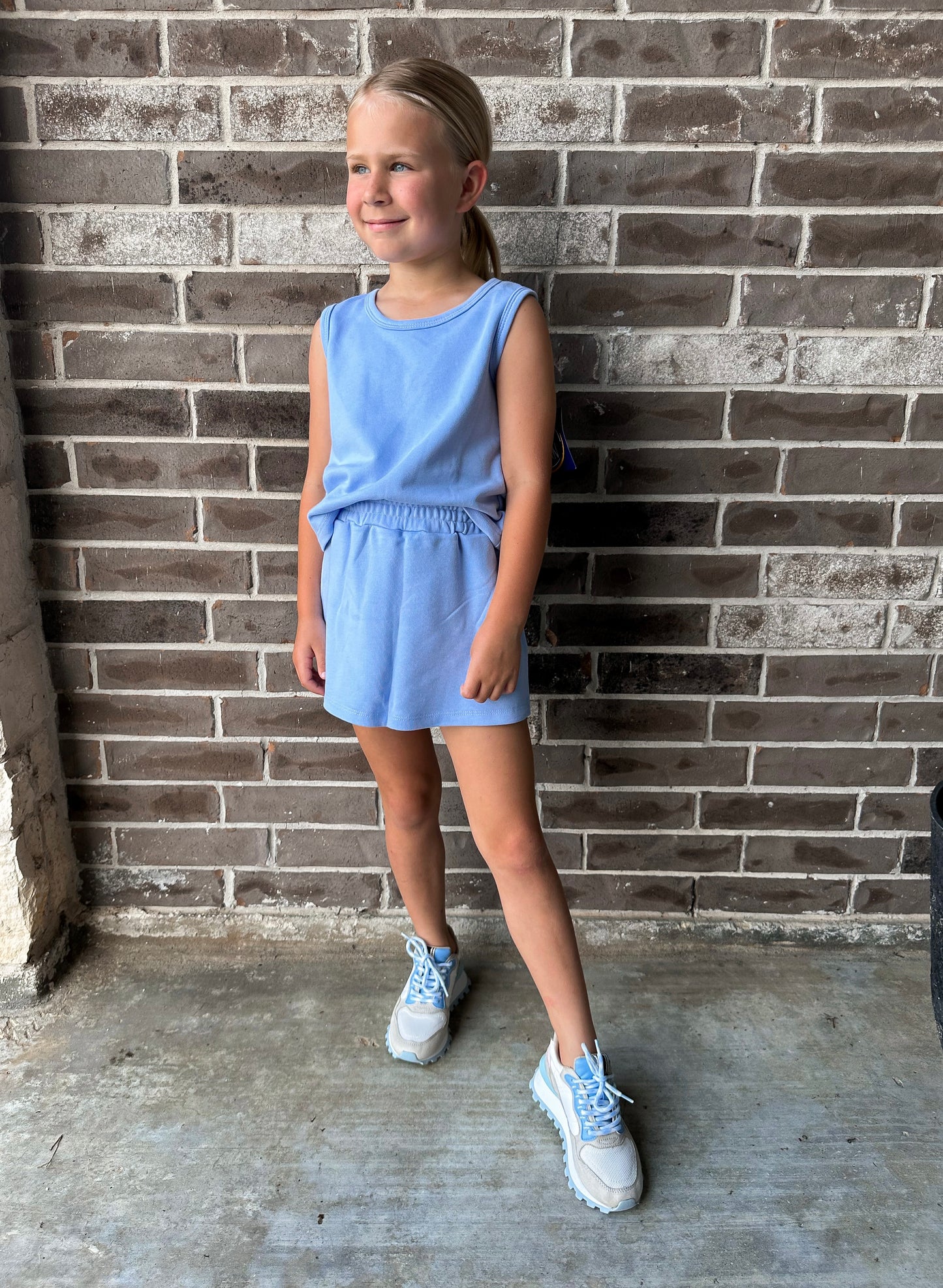 Emma Jean Presley Blue Skort Set