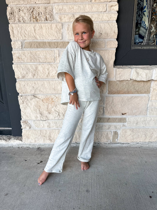 Good Girl Grey French Terry Set