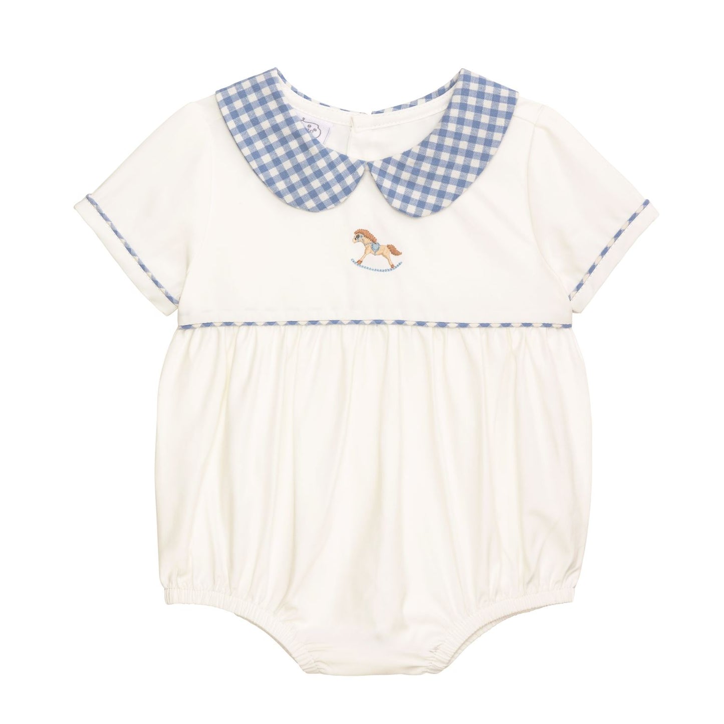 Mud Pie Gingham Rocking Horse Bubble