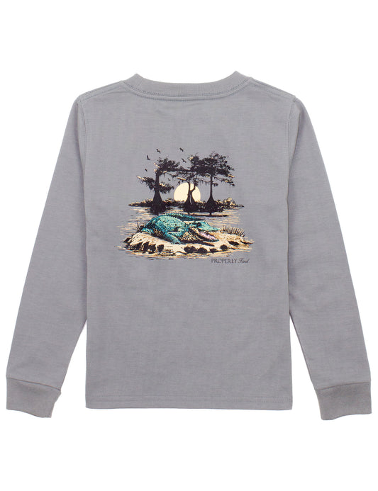 Properly Tied Bayou Gator LS Tee