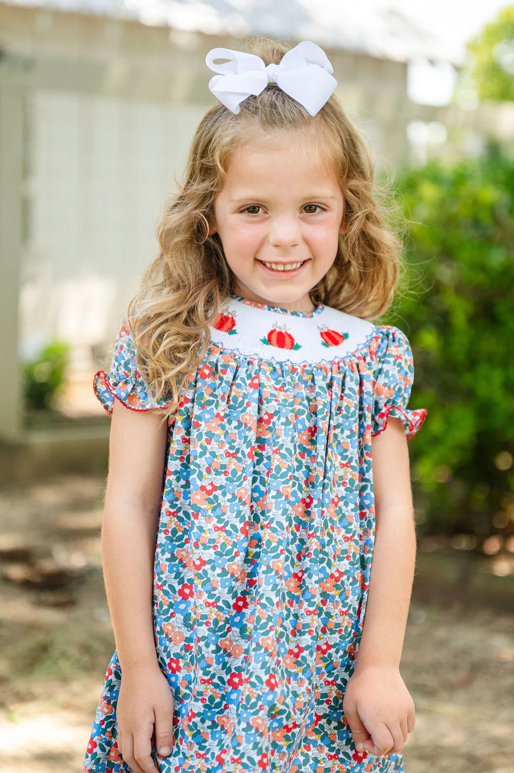 Ruth & Ralph Floral Pumpkins Dress