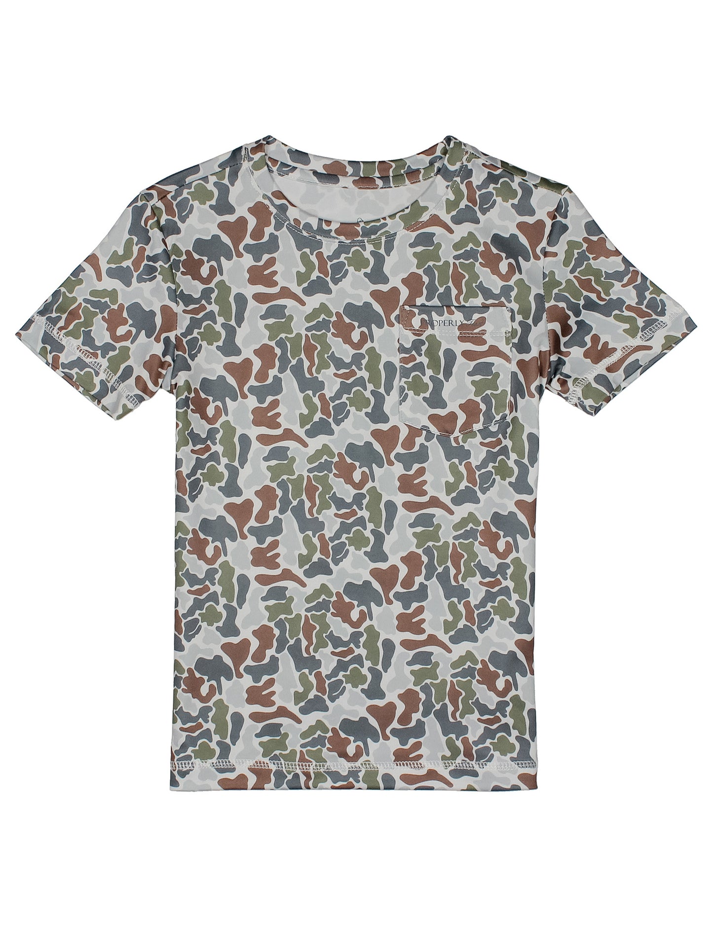 Properly Tied Terra Camo Ravine Pocket Tee