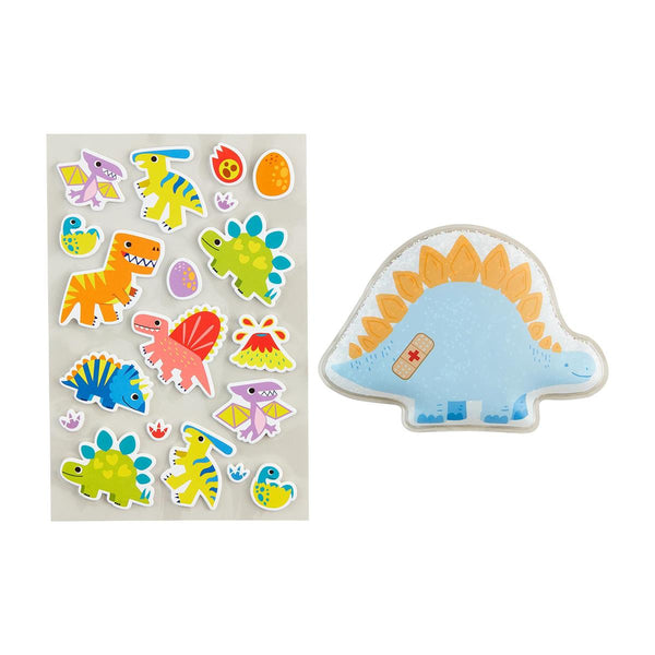 Mud Pie Blue Dino Ouch Pouch Stickers