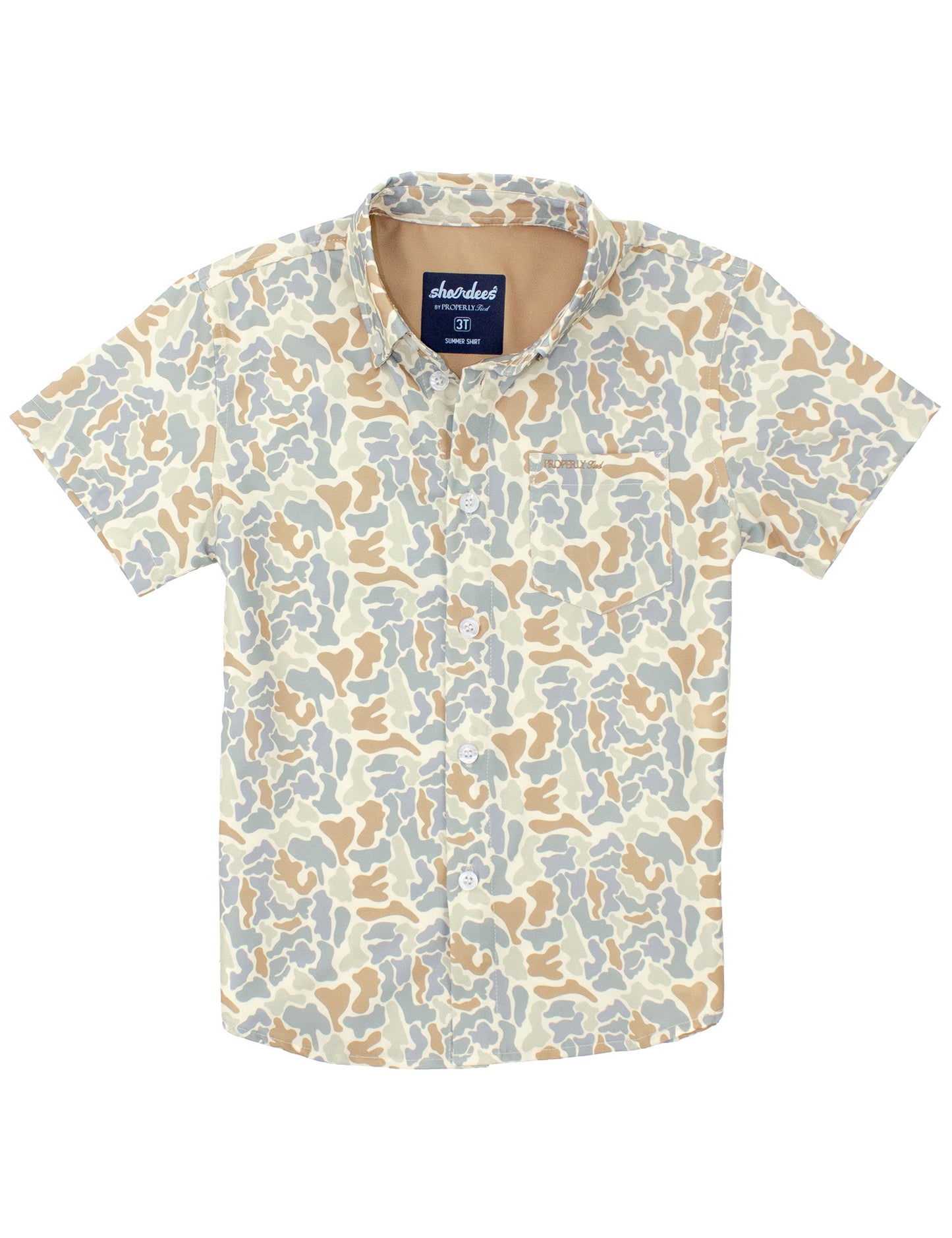 Properly Tied Field Camo Shordees Shirt