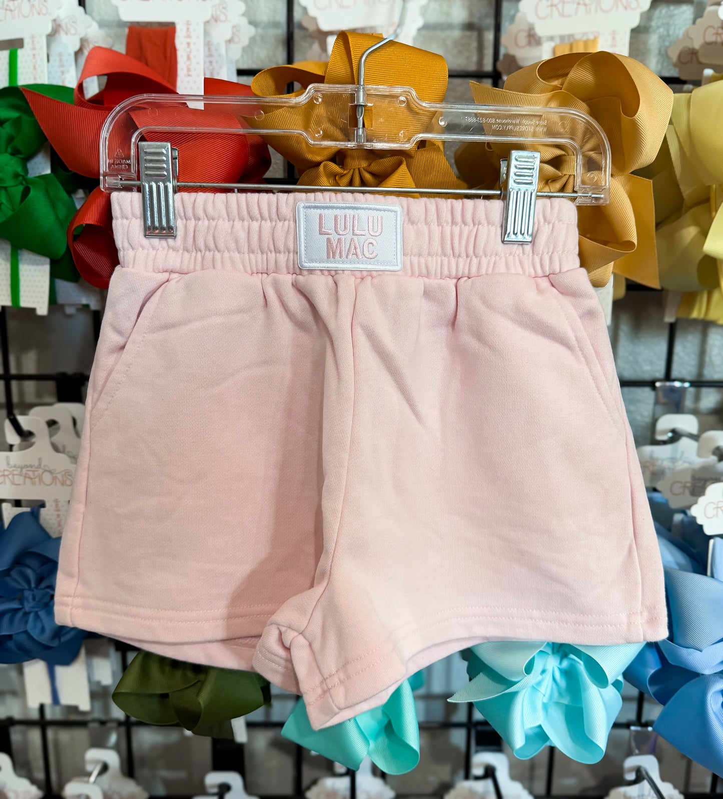 Lulu Mac Light Pink Terry Cloth Cotton Short