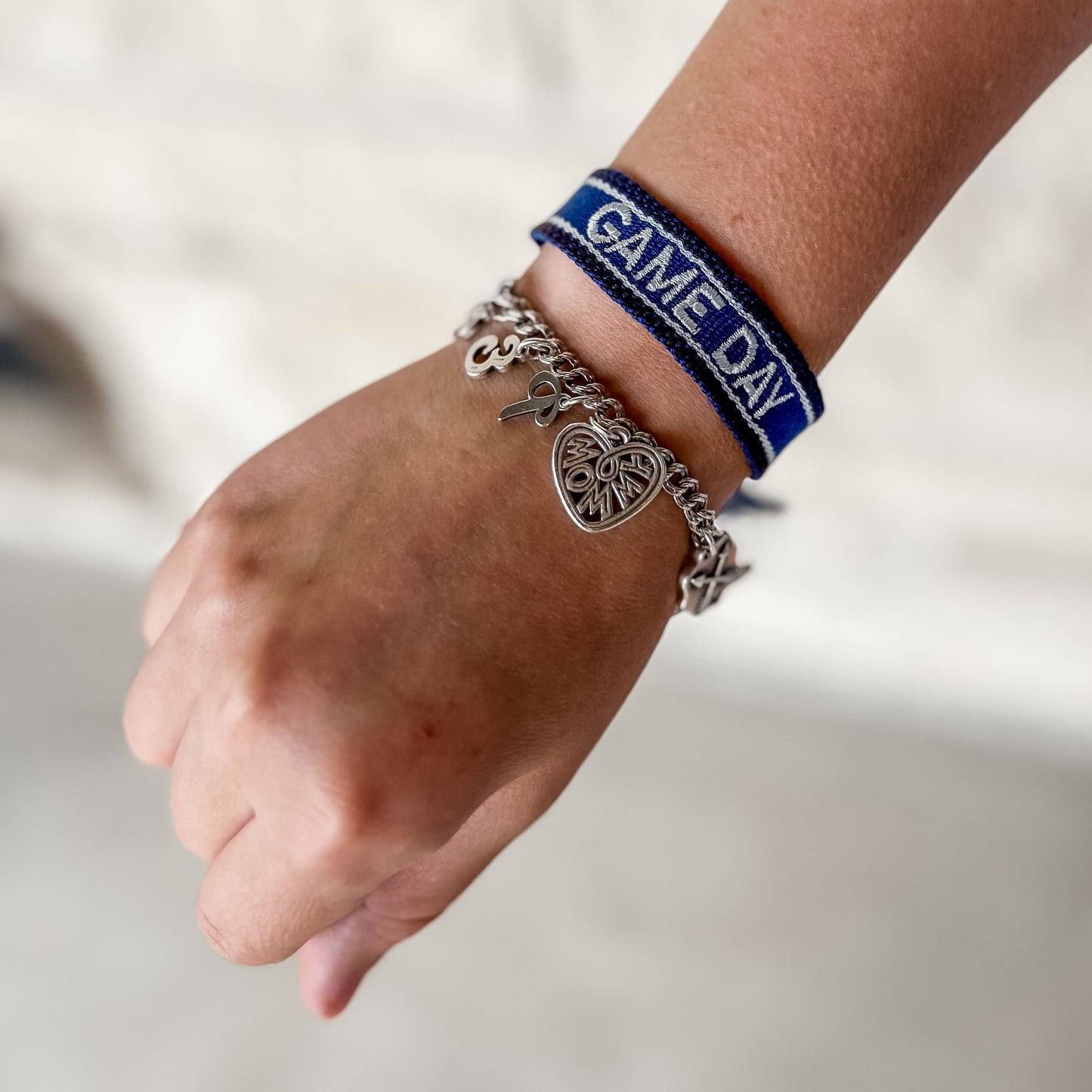Game Day Embroidered Bracelet