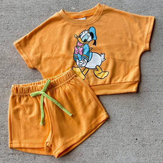 Orange Donald Short Set