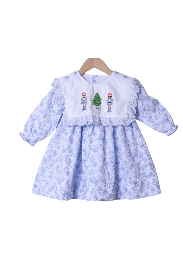 Smocked Flamingo 4 in 1 Interchangeable Holiday Swiss Dot Dress