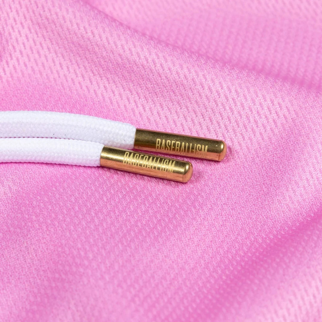 Baseballism Keep It Fun Pink Mesh Shorts