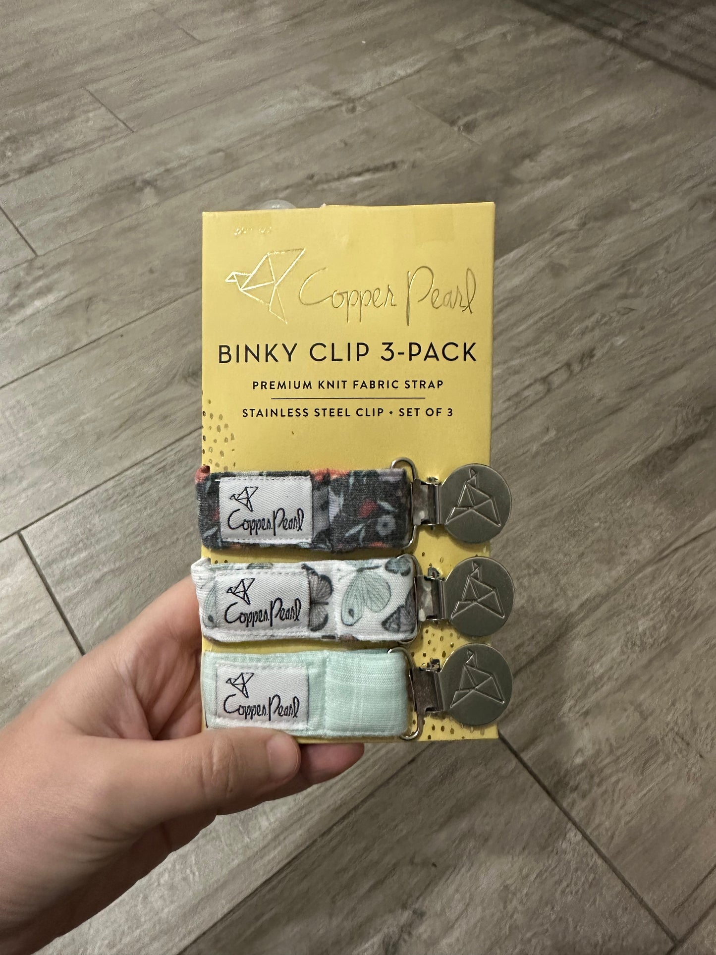 Copper Pearl Paci Clips