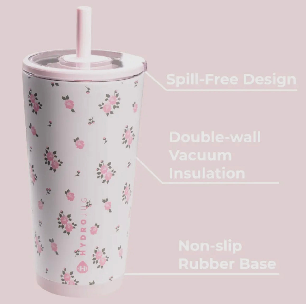 HydroJug Everyday Wildrose Tumbler 20oz