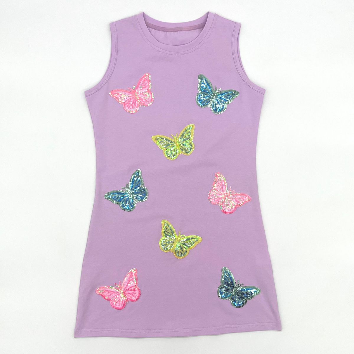Blended Spirit Butterfly Sequin Patch Dress