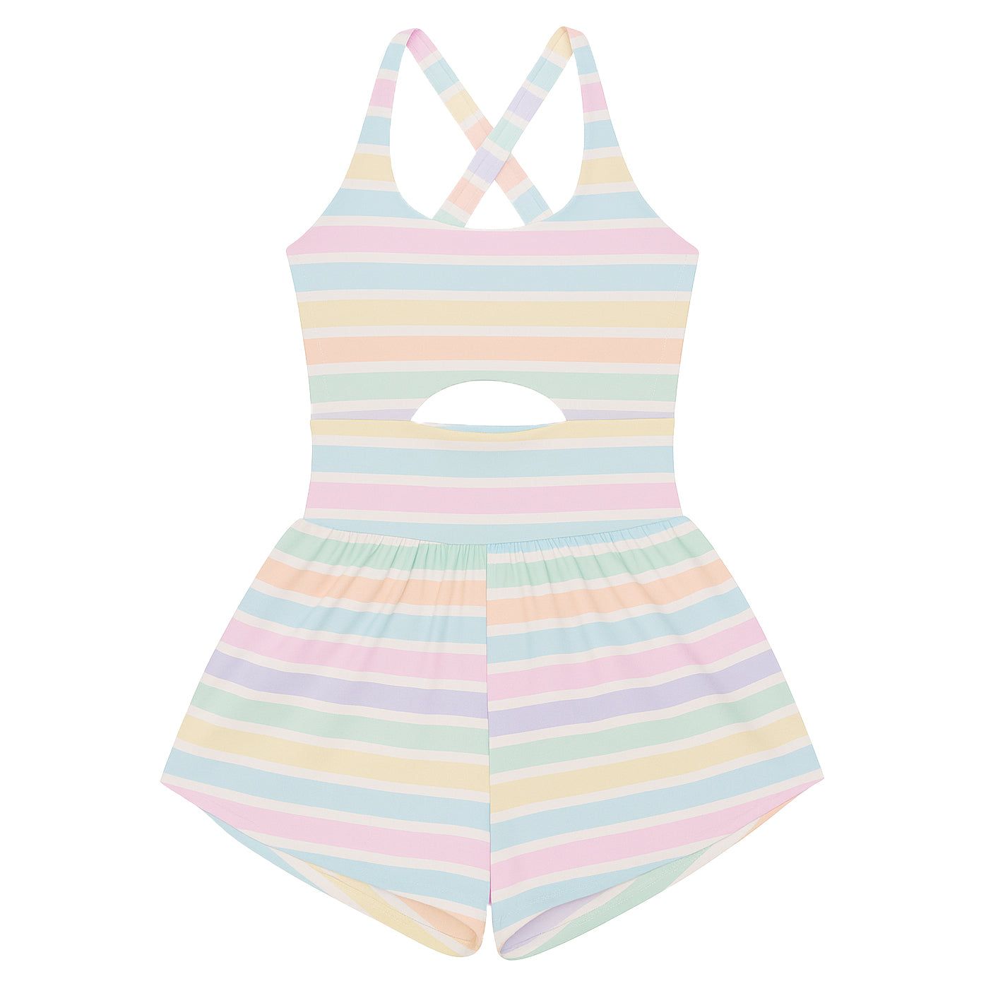 Belle Cher Stripe Haddie Romper