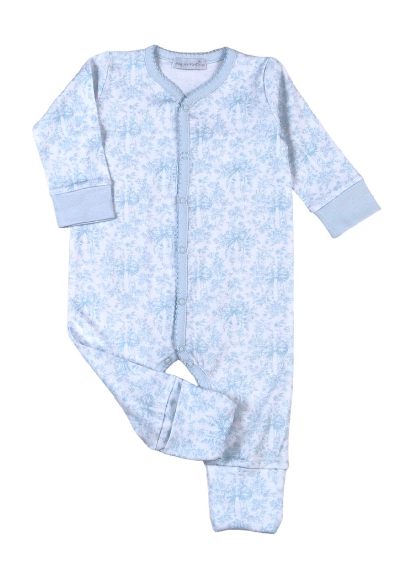 Baby Loren Sisi Blue Toile Playsuit