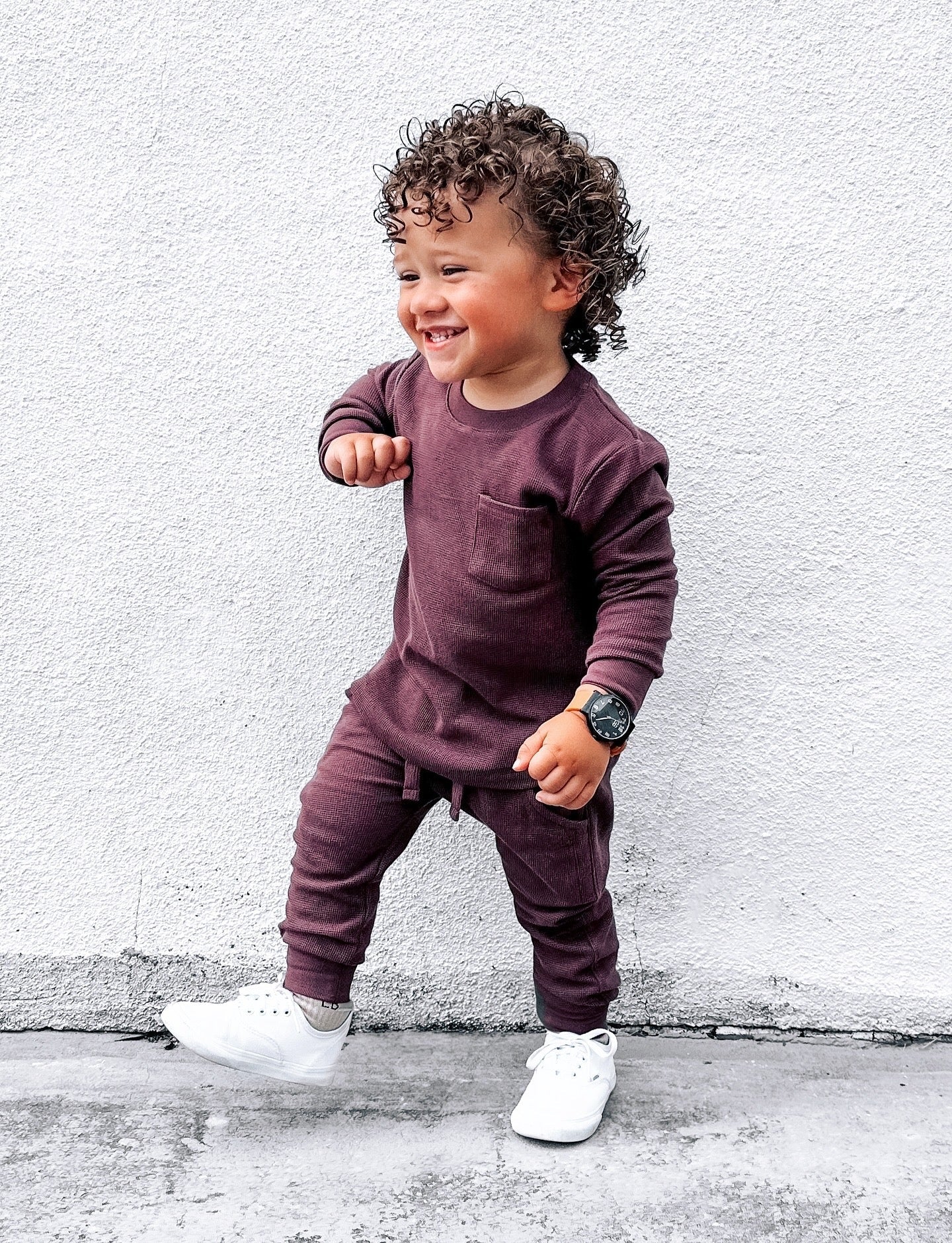 Little Bipsy Huckleberry Waffle Top