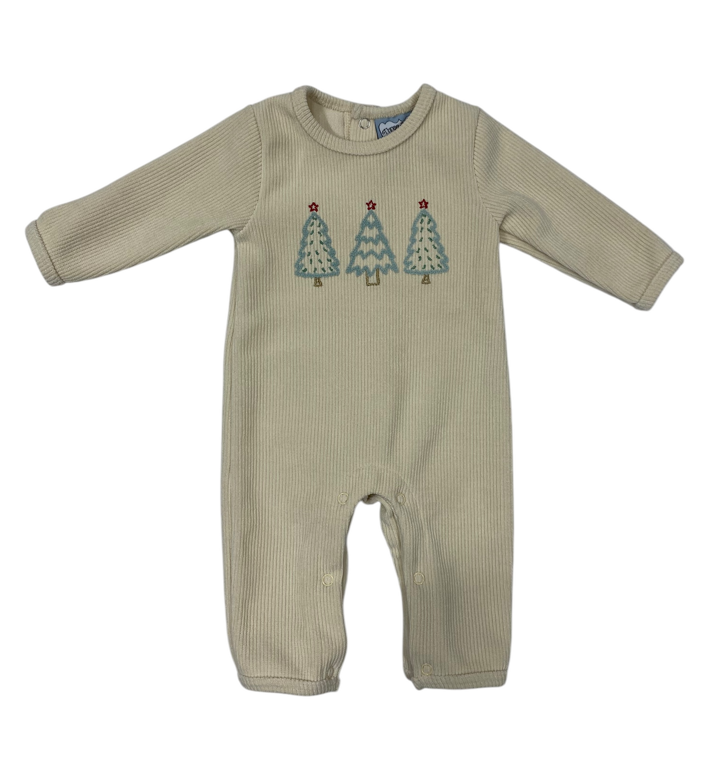 Three Sisters O’ Christmas Tree Boy Romper