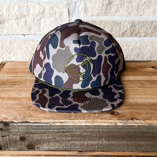 Properly Tied Vintage Camo Rope Hat