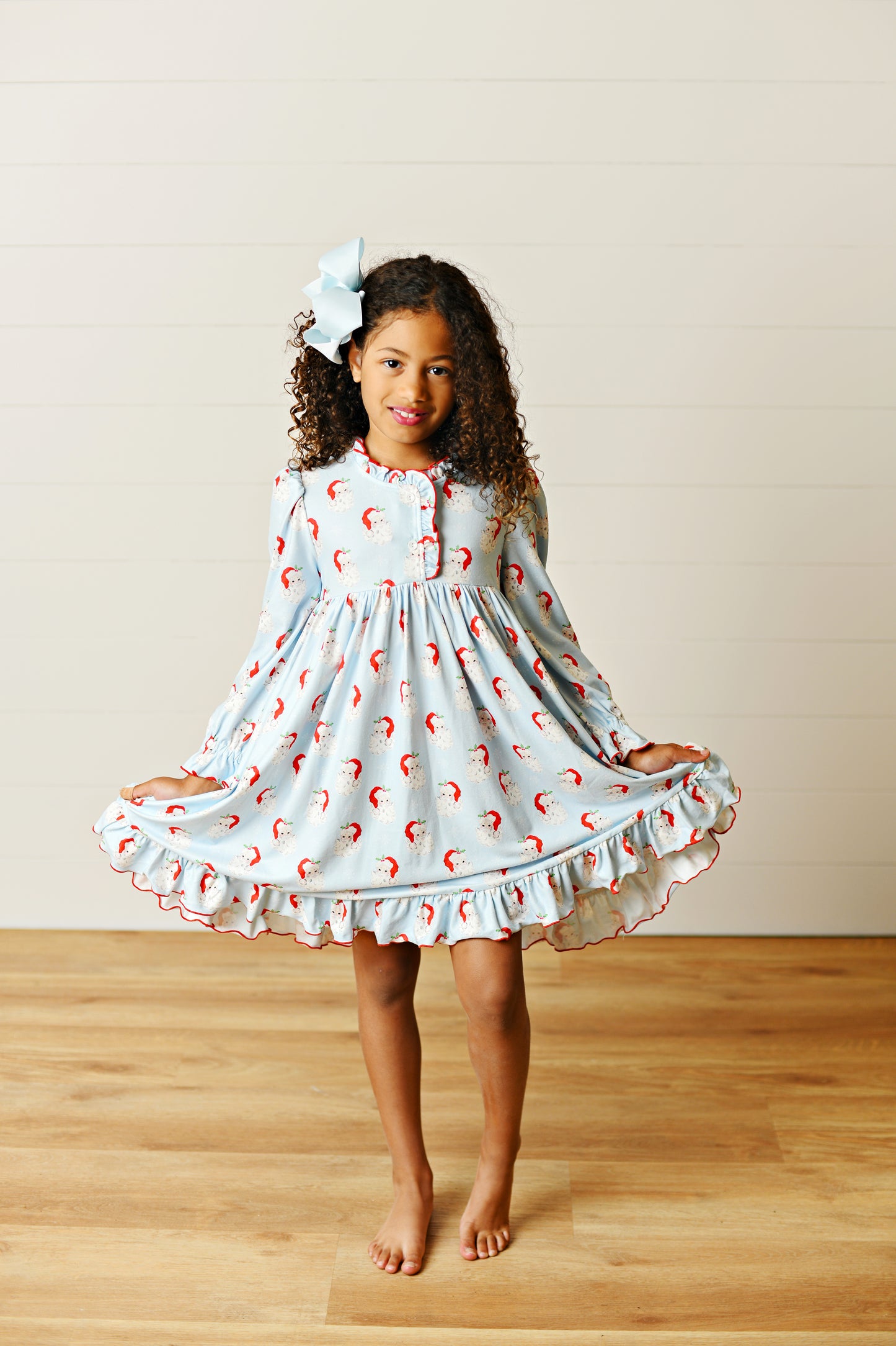 Swoon Baby Blue Vintage Santa Gown
