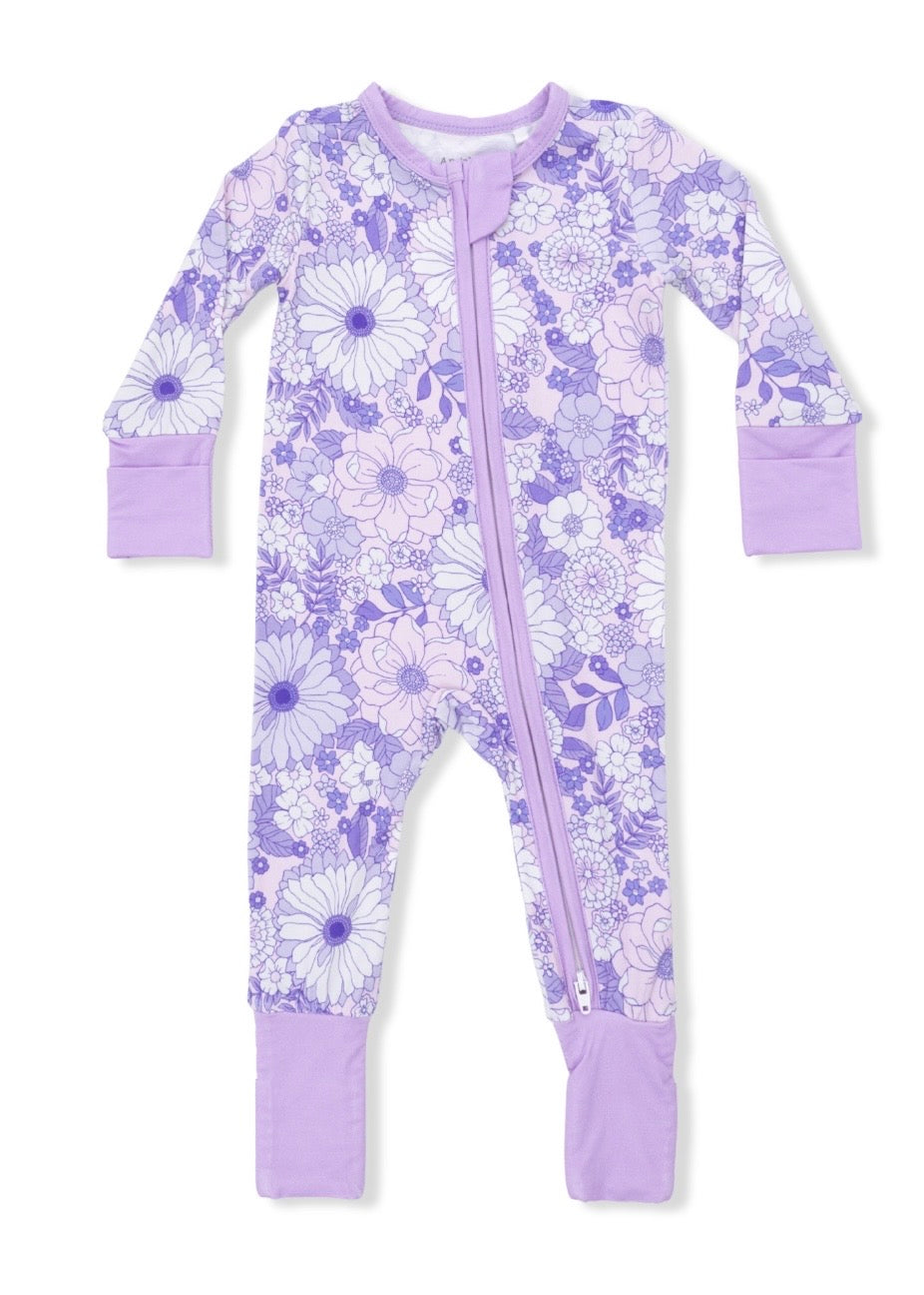 Angel Dear Lavender Floral Playsuit